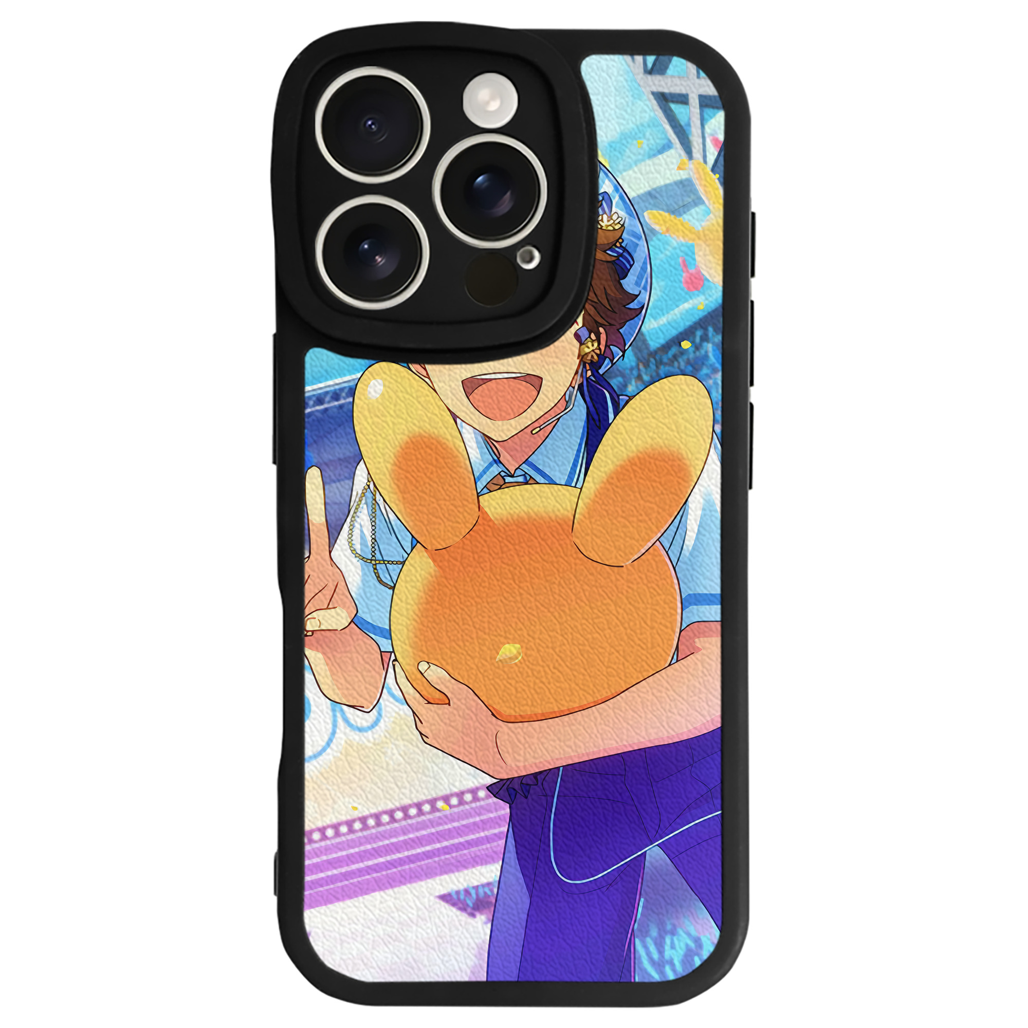 （画像用） あんさんぶるスターズ! Ensemble Stars 【iPhone 16シリーズ対応】シリコンスマホケース（レザー調） 材質：シリコン